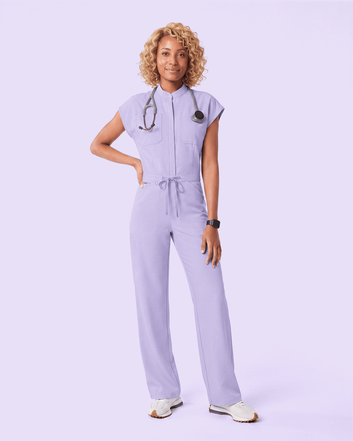 Women's Wide Leg Jumpsuit Lavender