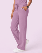 Women's Wide Leg Jumpsuit Lilac - Scrubloop