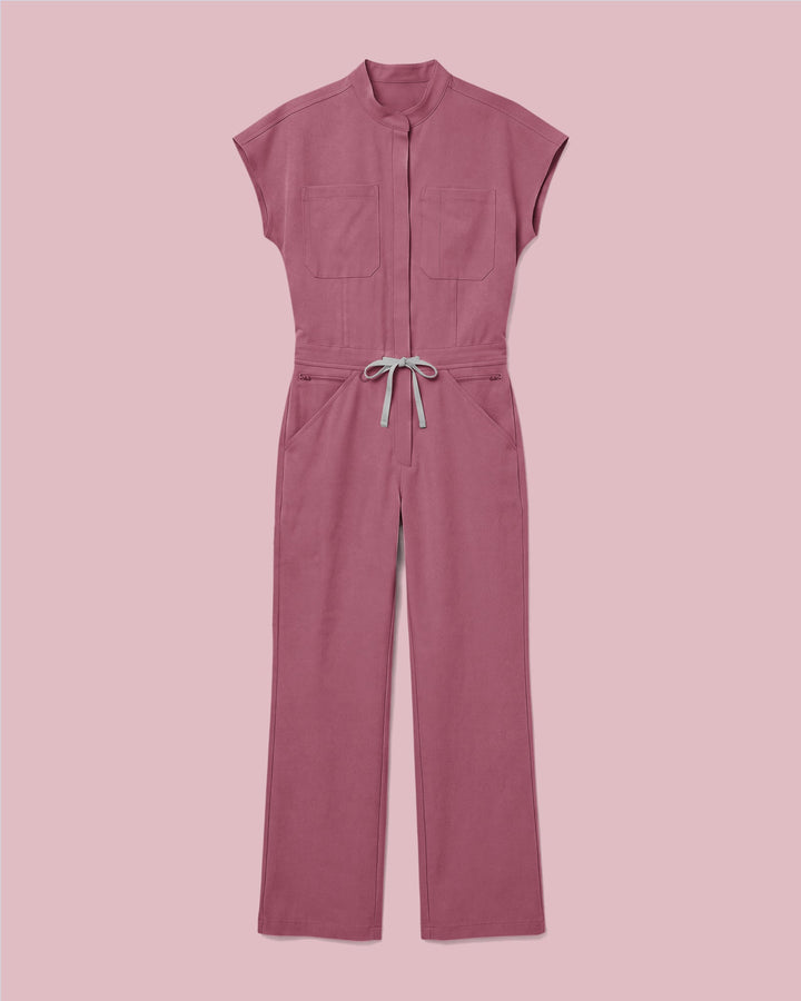Women's Wide Leg Jumpsuit Mauve