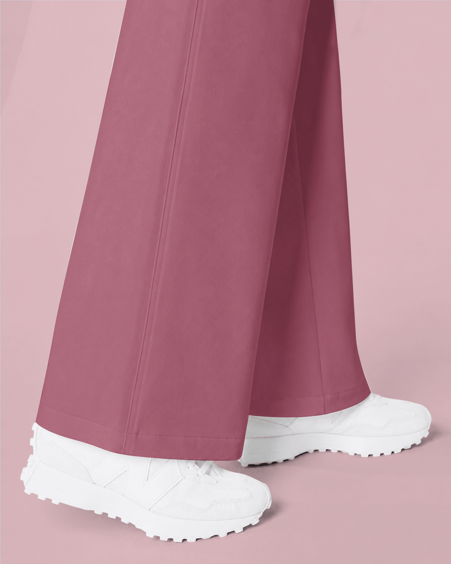 Women's Wide Leg Jumpsuit Mauve - Scrubloop