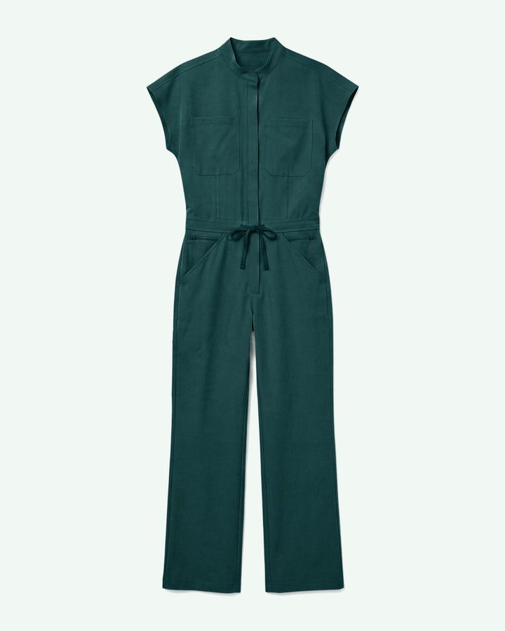 Women's Wide Leg Jumpsuit Midnight Green