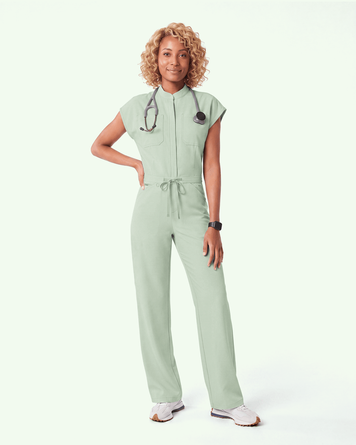 Women's Wide Leg Jumpsuit Mint