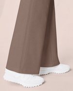 Women's Wide Leg Jumpsuit Mocha - Scrubloop
