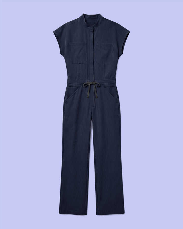 Women's Wide Leg Jumpsuit Navy
