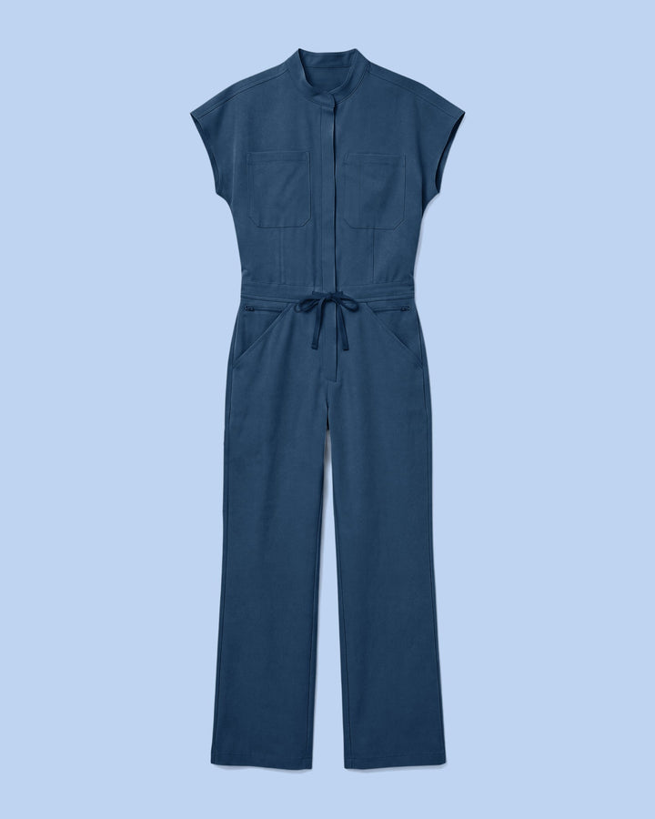 Women's Wide Leg Jumpsuit Ocean