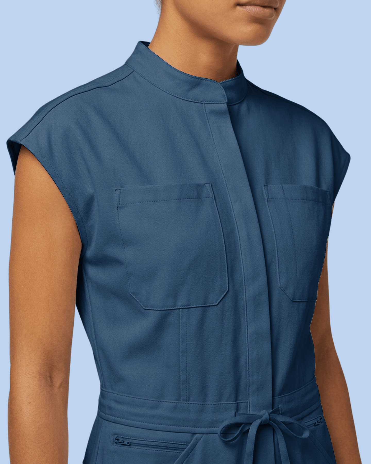 Women's Wide Leg Jumpsuit Ocean - Scrubloop
