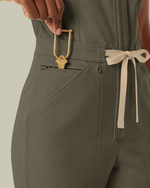 Women's Wide Leg Jumpsuit Olive - Scrubloop