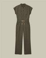 Women's Wide Leg Jumpsuit Olive - Scrubloop