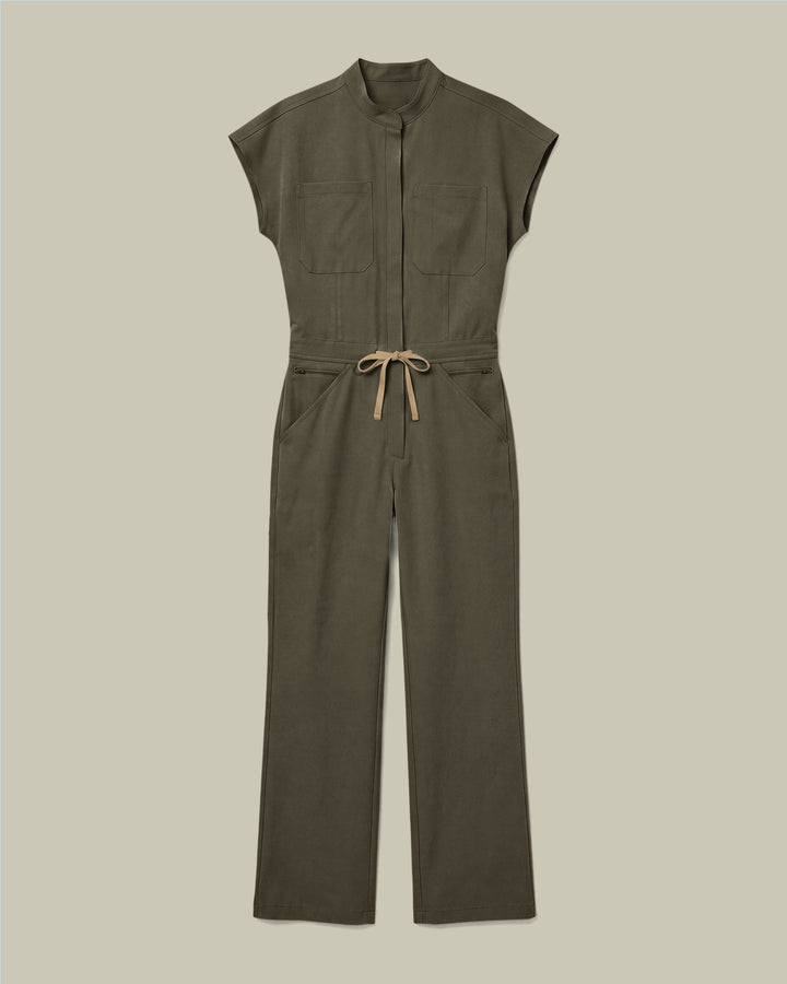 Women's Wide Leg Jumpsuit Olive