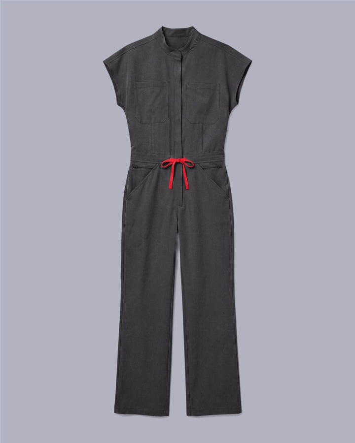 Women's Wide Leg Jumpsuit Pewter