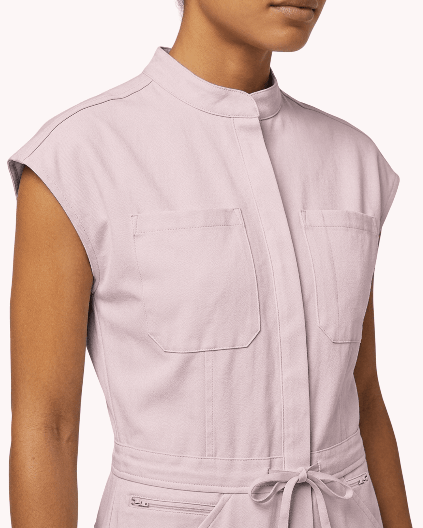 Women's Wide Leg Jumpsuit Rose Quartz - Scrubloop
