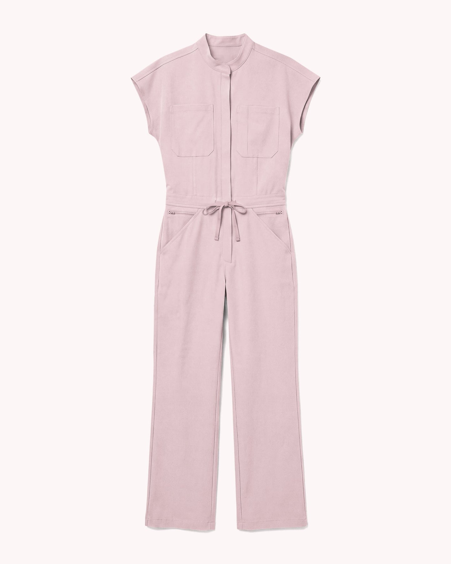 Women's Wide Leg Jumpsuit Rose Quartz - Scrubloop