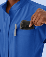 Women's Wide Leg Jumpsuit Royal Blue - Scrubloop