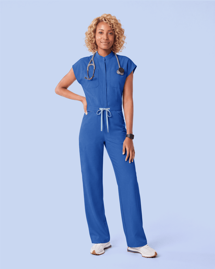 Women's Wide Leg Jumpsuit Royal Blue