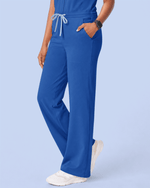 Women's Wide Leg Jumpsuit Royal Blue - Scrubloop