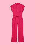 Women's Wide Leg Jumpsuit Sangria - Scrubloop