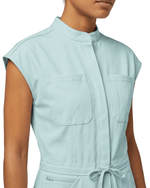 Women's Wide Leg Jumpsuit Sky Blue - Scrubloop