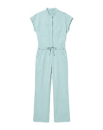 Women's Wide Leg Jumpsuit Sky Blue - Scrubloop