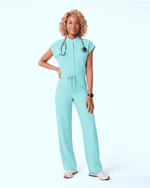 Women's Wide Leg Jumpsuit Surf - Scrubloop