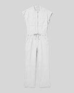 Women's Wide Leg Jumpsuit White - Scrubloop