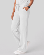 Women's Wide Leg Jumpsuit White - Scrubloop