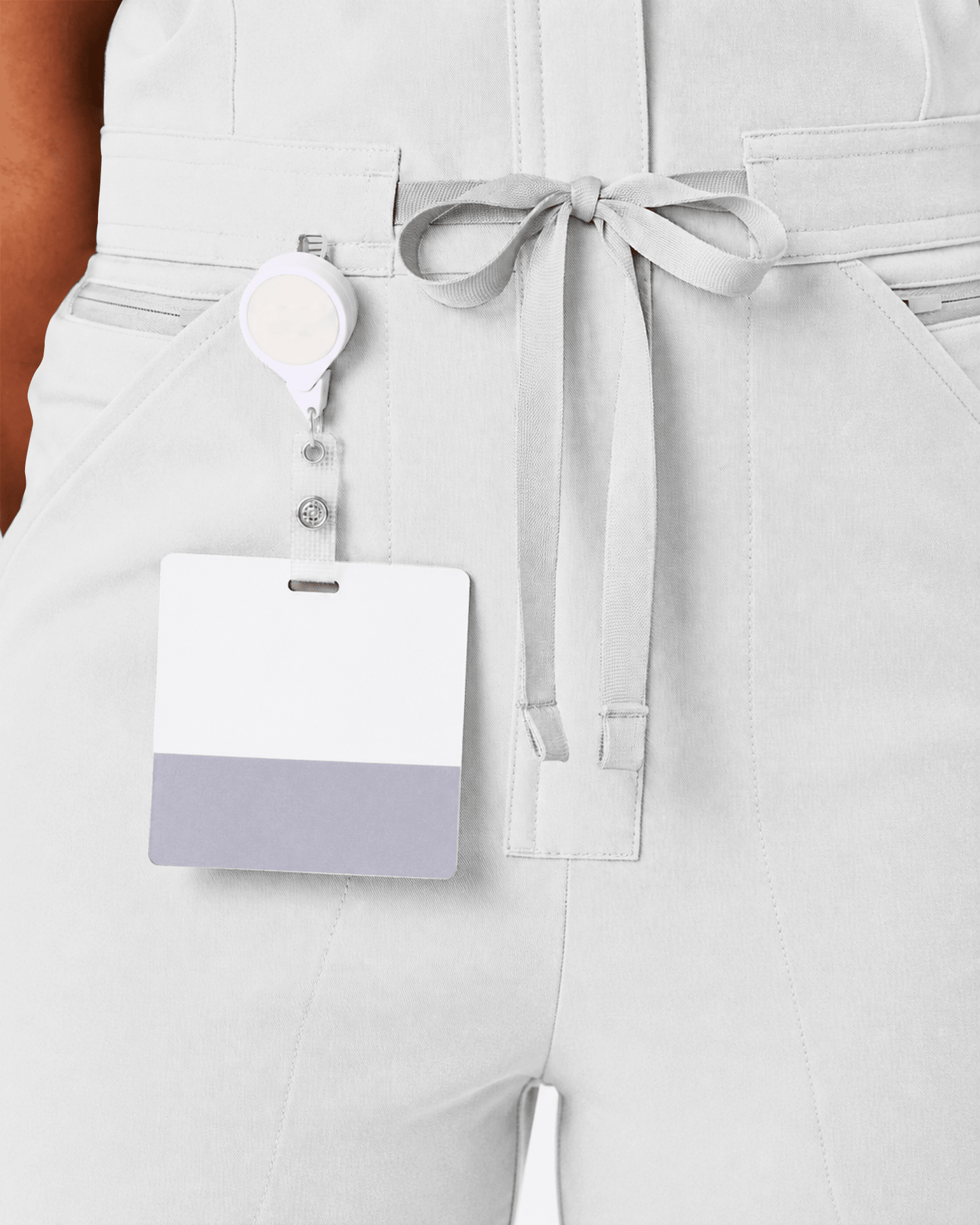 Women's Wide Leg Jumpsuit White - Scrubloop