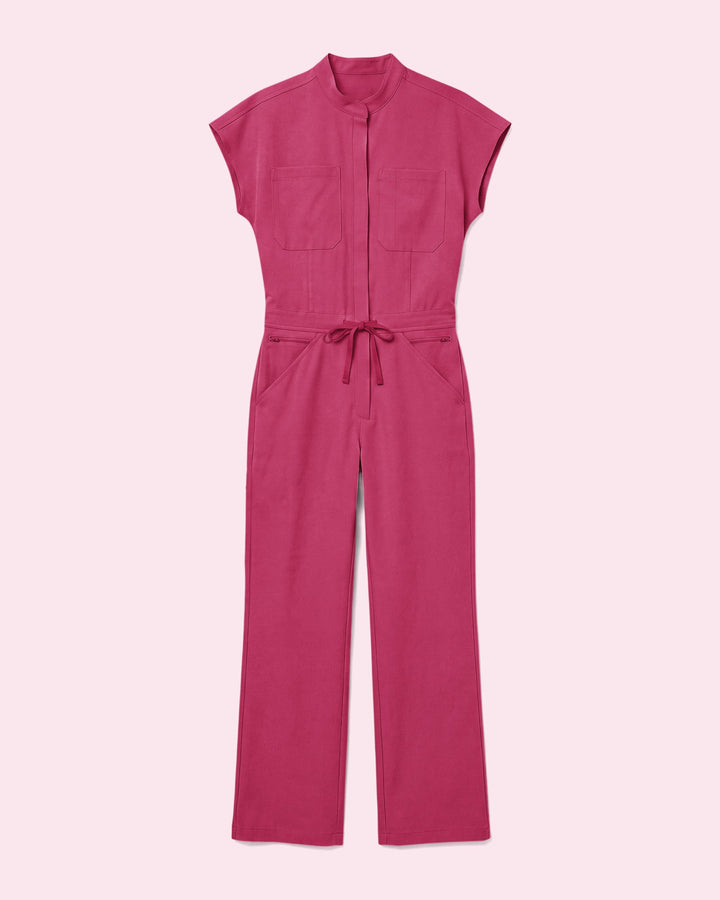 Women's Wide Leg Jumpsuit Wild Berry